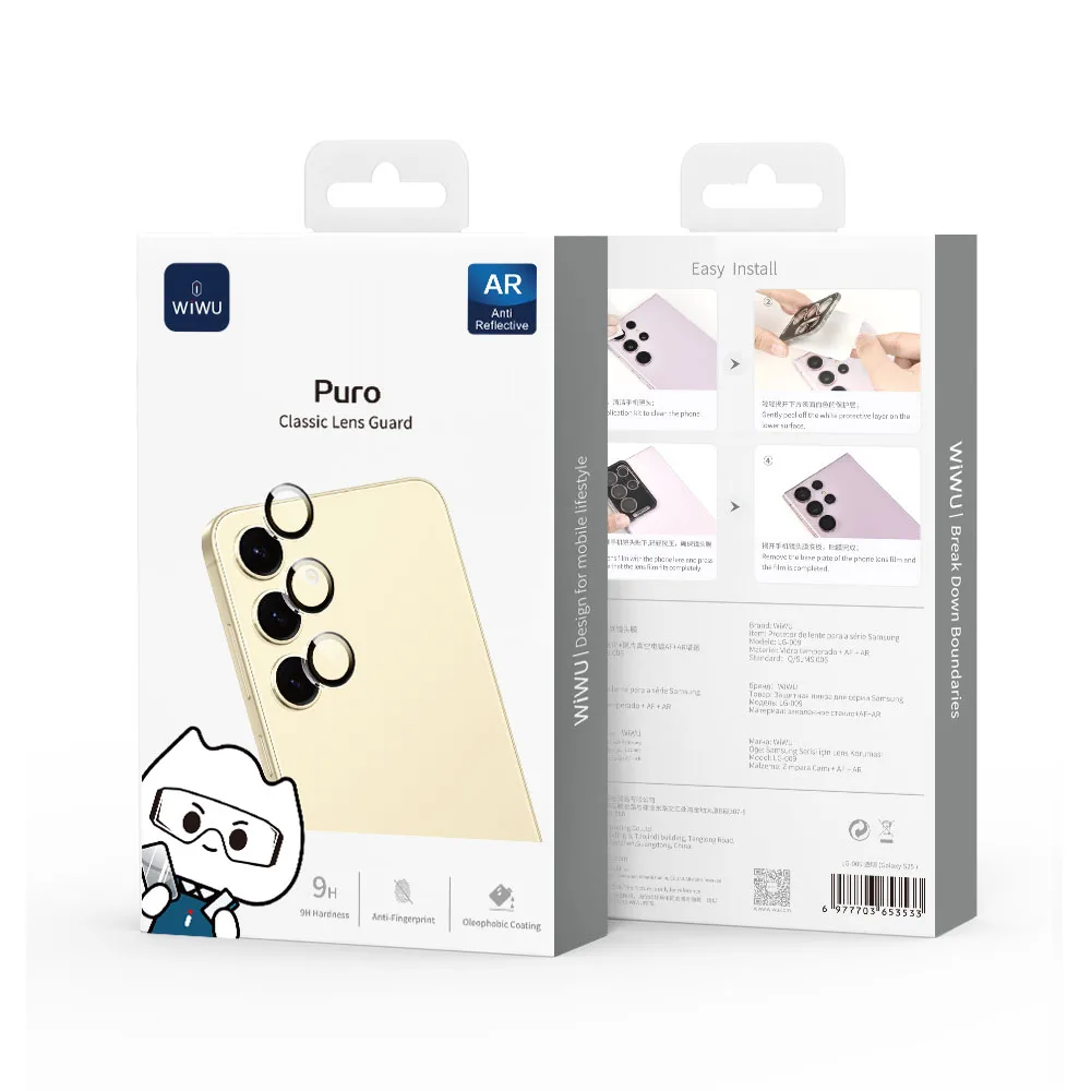 WiWU รุ่น Puro Classic Lens Guard - กระจกเลนส์กล้อง Galaxy S26 / S26 Plus - สี Clear 5 WiWU รุ่น Puro Classic Lens Guard - กระจกเลนส์กล้อง Galaxy S26 / S26 Plus - สี Clear - Image 5