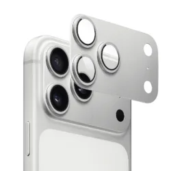 WiWU รุ่น Armor Deck Lens Protector - ฐานเลนส์กล้อง iPhone 17 Pro Max - สี Silver