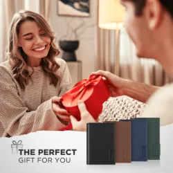 Vulkit รุ่น VPA111 Magnetic Card Holder Wallet - ที่เก็บบัตรติดหลังมือถือ - สี Nappa - Navy