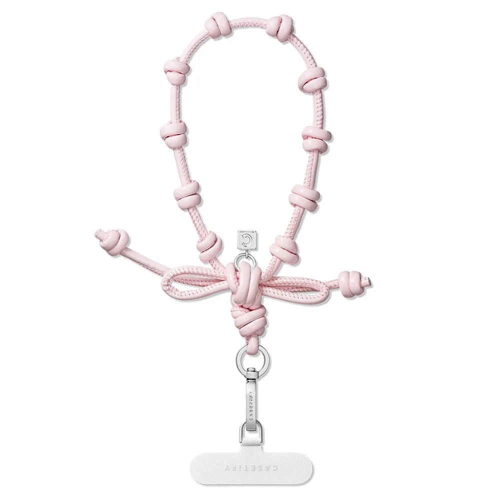 Casetify รุ่น Bow Charm Wristlet - สายคล้องข้อมือ - สี Blush Pink 1 Casetify รุ่น Bow Charm Wristlet - สายคล้องข้อมือ - สี Blush Pink