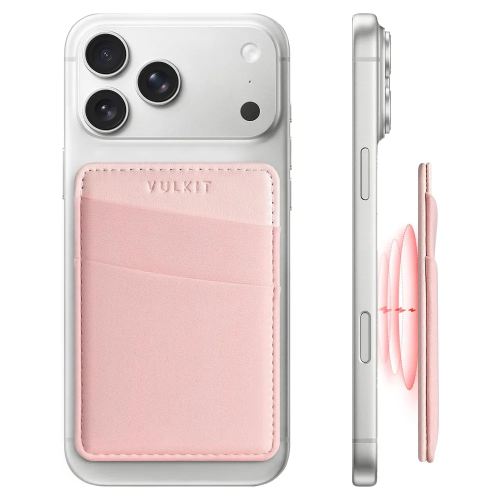 Vulkit รุ่น VPA106 Magnetic Phone Wallet - ที่เก็บบัตรติดหลังมือถือ - สี Pink 2 Vulkit รุ่น VPA106 Magnetic Phone Wallet - ที่เก็บบัตรติดหลังมือถือ - สี Pink - Image 2