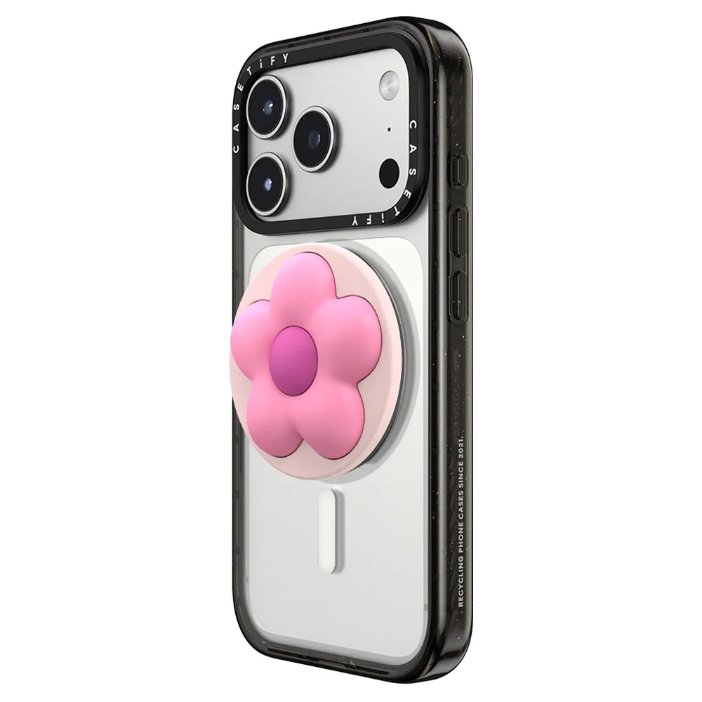 Casetify รุ่น Snappy™ Flower Grip Stand - ขาตั้งและที่จับ - สี Pink Puffy Flower 3 Casetify รุ่น Snappy™ Flower Grip Stand - ขาตั้งและที่จับ - สี Pink Puffy Flower - Image 3