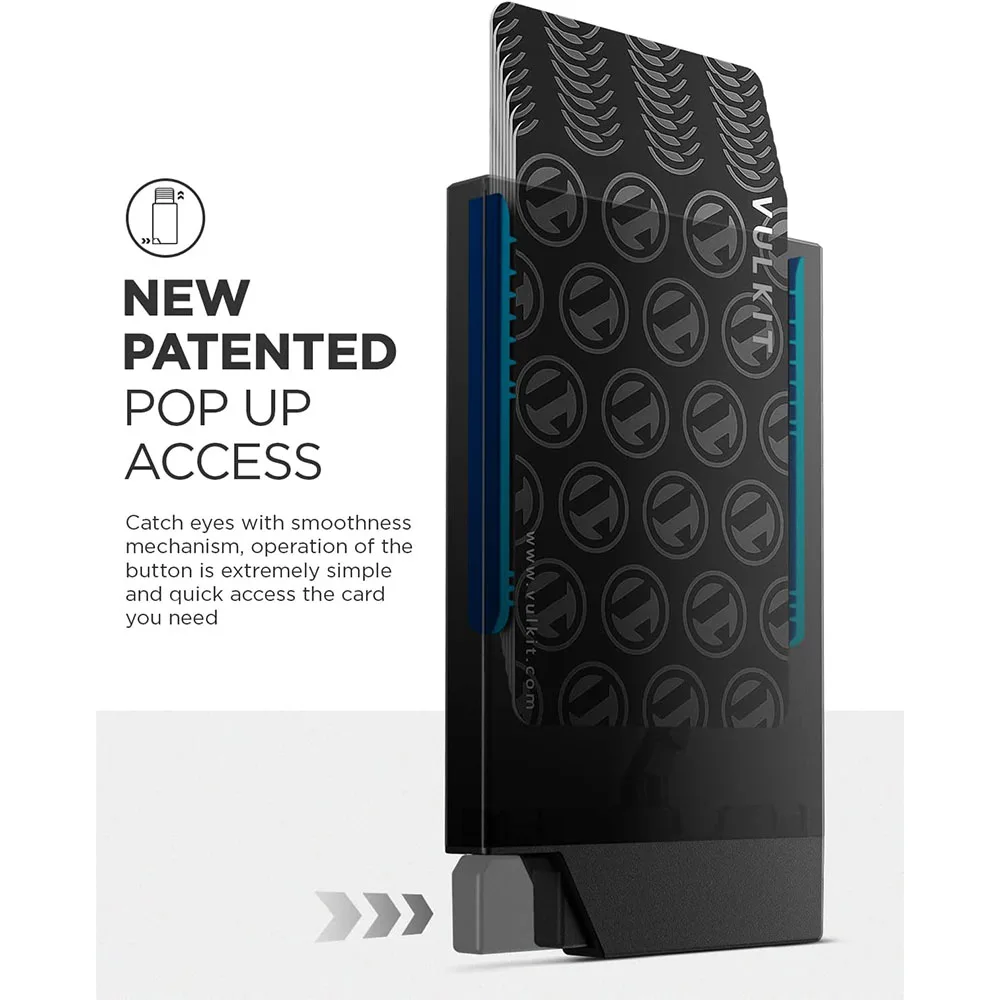 Vulkit รุ่น VC400 Pop up Slim Card Holder - กระเป๋าเก็บบัตร - สี Black 2 Vulkit รุ่น VC400 Pop up Slim Card Holder - กระเป๋าเก็บบัตร - สี Black - Image 2