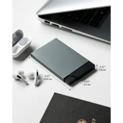 Vulkit รุ่น VC400 Pop up Slim Card Holder - กระเป๋าเก็บบัตร - สี Space Grey 12 Vulkit รุ่น VC400 Pop up Slim Card Holder - กระเป๋าเก็บบัตร - สี Space Grey