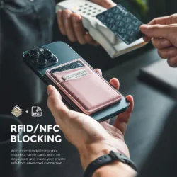 Vulkit รุ่น VPA106 Magnetic Phone Wallet - ที่เก็บบัตรติดหลังมือถือ - สี Pink 13 Vulkit รุ่น VPA106 Magnetic Phone Wallet - ที่เก็บบัตรติดหลังมือถือ - สี Pink