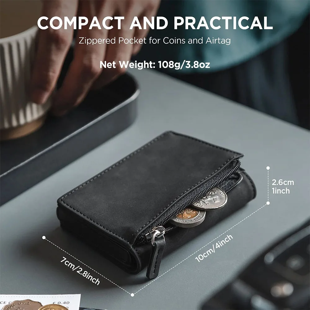 Vulkit รุ่น VC502 Card Holder with Magnetic Closure - กระเป๋าเก็บบัตร - สี Black 4 Vulkit รุ่น VC502 Card Holder with Magnetic Closure - กระเป๋าเก็บบัตร - สี Black - Image 4