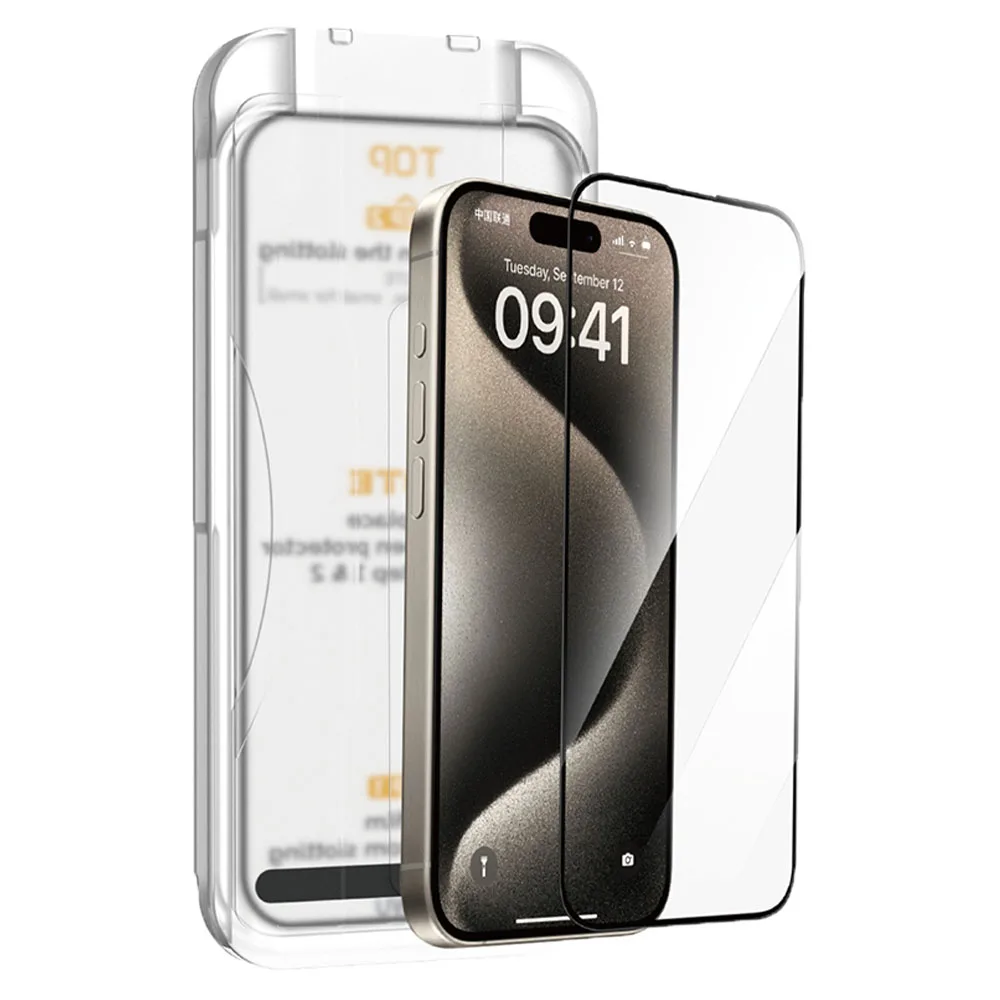 WiWU รุ่น Easy install Tempered Glass - ฟิล์มกระจก iPhone 17/ iPhone 16 Pro 4 WiWU รุ่น Easy install Tempered Glass - ฟิล์มกระจก iPhone 17/ iPhone 16 Pro - Image 4