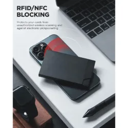 Vulkit รุ่น VC400 Pop up Slim Card Holder - กระเป๋าเก็บบัตร - สี Black 9 Vulkit รุ่น VC400 Pop up Slim Card Holder - กระเป๋าเก็บบัตร - สี Black