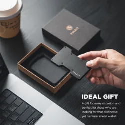 Vulkit รุ่น VCL300 Minimalist Metal Wallet with Money Clip - กระเป๋าเก็บบัตร - สี Black 10 Vulkit รุ่น VCL300 Minimalist Metal Wallet with Money Clip - กระเป๋าเก็บบัตร - สี Black