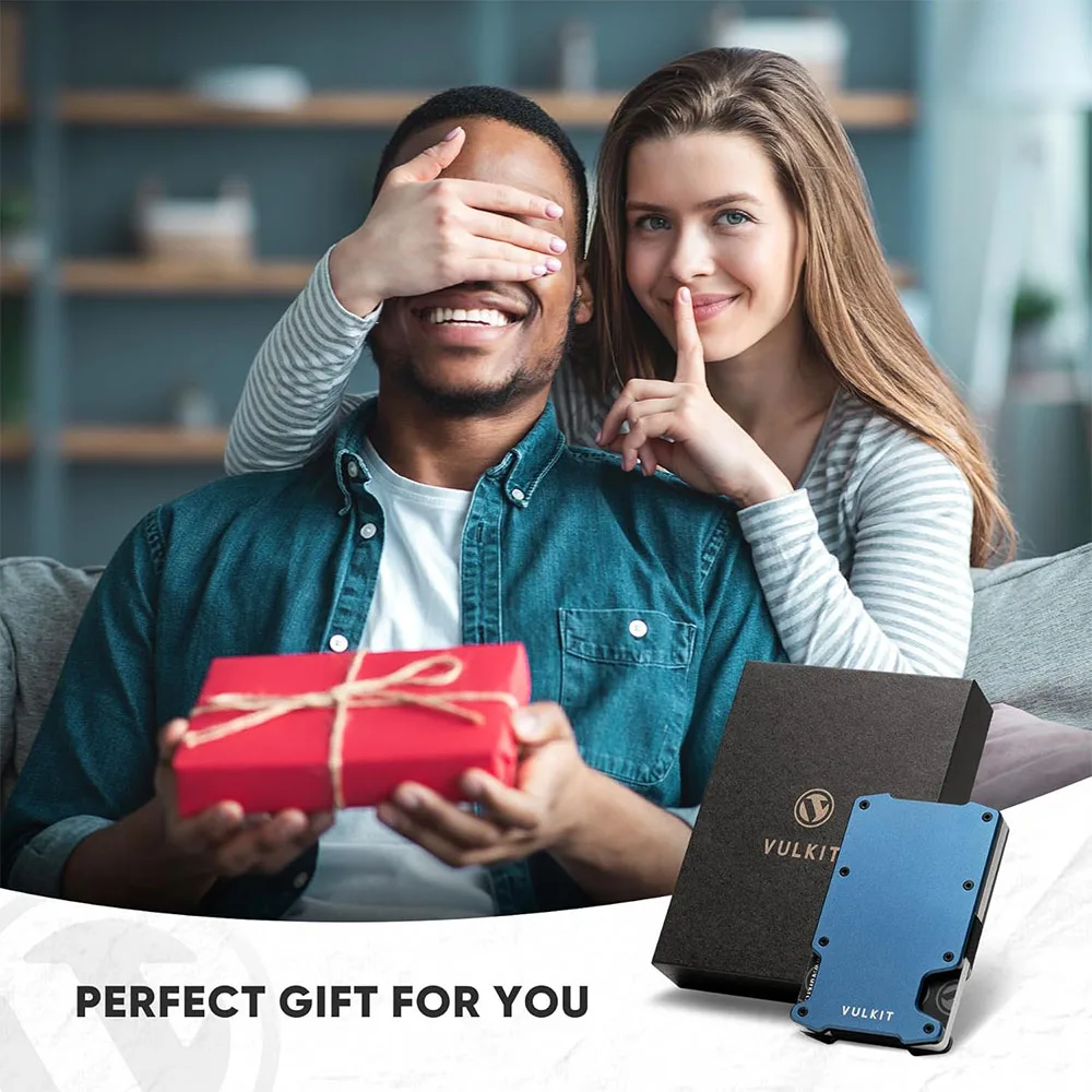 Vulkit รุ่น VCL400 Minimalist Slim Wallet with Money Clip - กระเป๋าเก็บบัตร - สี Blue 7 Vulkit รุ่น VCL400 Minimalist Slim Wallet with Money Clip - กระเป๋าเก็บบัตร - สี Blue - Image 7