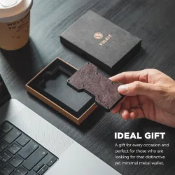 Vulkit รุ่น VCL300 Minimalist Metal Wallet with Money Clip - กระเป๋าเก็บบัตร - สี Retro-Espresso