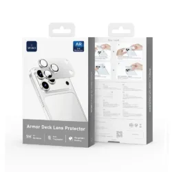 WiWU รุ่น Armor Deck Lens Protector - ฐานเลนส์กล้อง iPhone 17 Pro Max - สี Orange