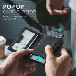 Vulkit รุ่น VC502 Card Holder with Magnetic Closure - กระเป๋าเก็บบัตร - สี Black 8 Vulkit รุ่น VC502 Card Holder with Magnetic Closure - กระเป๋าเก็บบัตร - สี Black