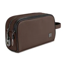 WiWU รุ่น Phantom Fingerprint Lock Pouch Pro - กระเป๋าอเนกประสงค์ - สี Deep Brown