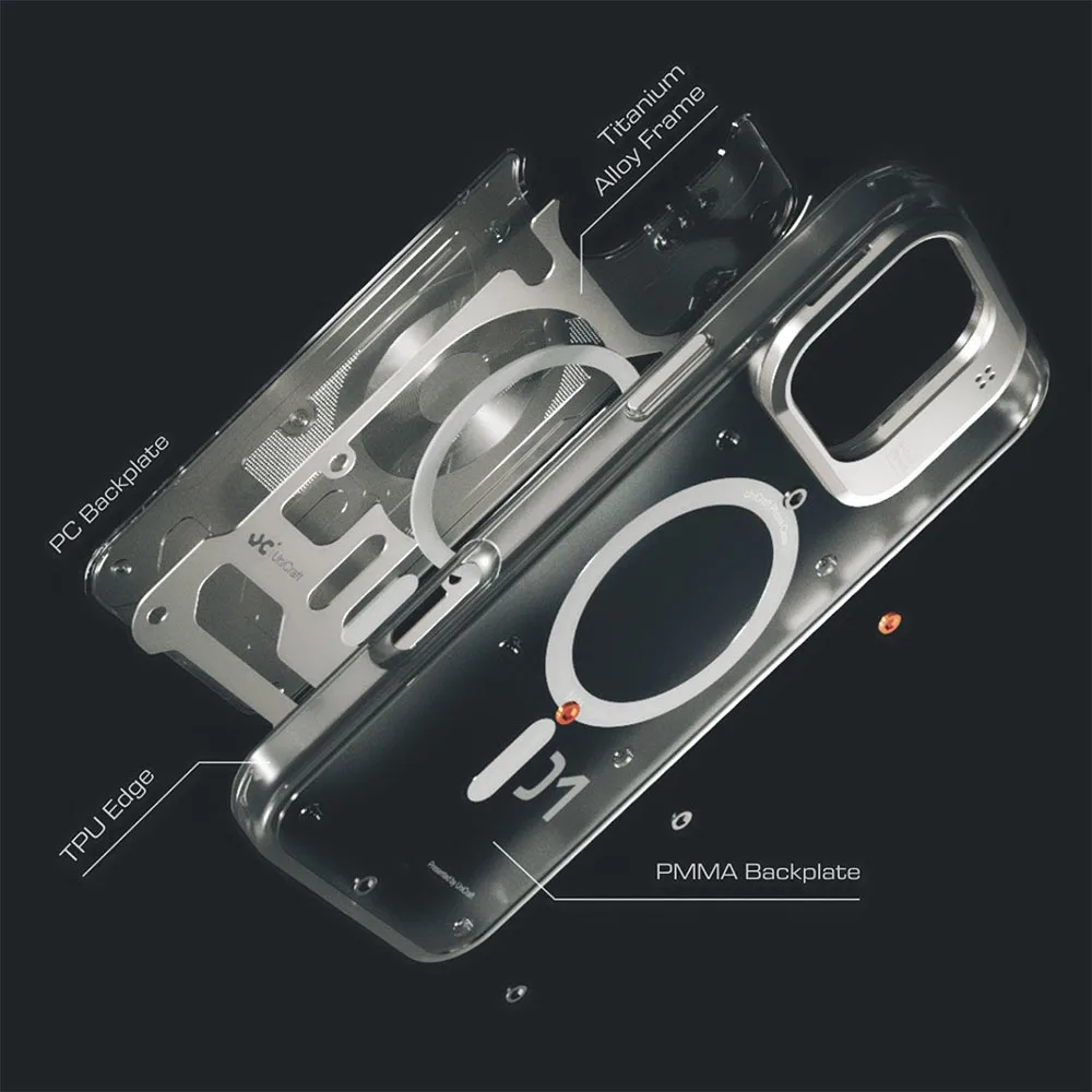 UniCraft รุ่น No.01 - เคส iPhone 17 Pro Max - สี Titanium Alloy 4 UniCraft รุ่น No.01 - เคส iPhone 17 Pro Max - สี Titanium Alloy - Image 4