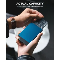 Vulkit รุ่น VC400 Pop up Slim Card Holder - กระเป๋าเก็บบัตร - สี Navy 8 Vulkit รุ่น VC400 Pop up Slim Card Holder - กระเป๋าเก็บบัตร - สี Navy