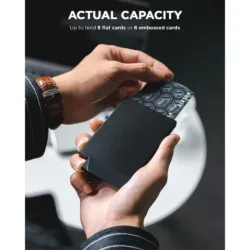 Vulkit รุ่น VC400 Pop up Slim Card Holder - กระเป๋าเก็บบัตร - สี Black 8 Vulkit รุ่น VC400 Pop up Slim Card Holder - กระเป๋าเก็บบัตร - สี Black