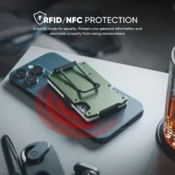 Vulkit รุ่น VCL400 Minimalist Slim Wallet with Money Clip - กระเป๋าเก็บบัตร - สี Green 9 Vulkit รุ่น VCL400 Minimalist Slim Wallet with Money Clip - กระเป๋าเก็บบัตร - สี Green