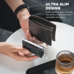 Vulkit รุ่น VCL300 Minimalist Metal Wallet with Money Clip - กระเป๋าเก็บบัตร - สี Black 9 Vulkit รุ่น VCL300 Minimalist Metal Wallet with Money Clip - กระเป๋าเก็บบัตร - สี Black