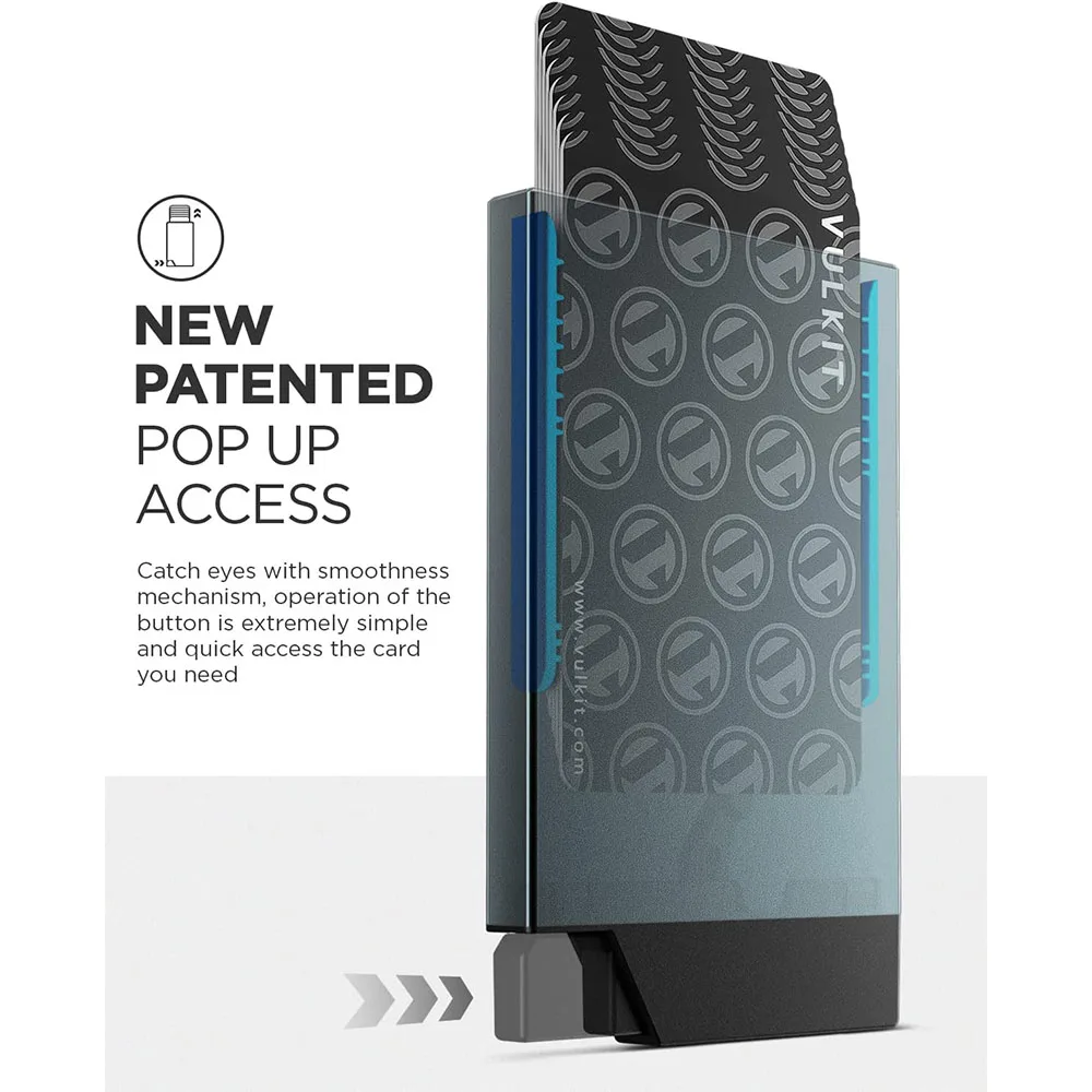 Vulkit รุ่น VC400 Pop up Slim Card Holder - กระเป๋าเก็บบัตร - สี Space Grey 2 Vulkit รุ่น VC400 Pop up Slim Card Holder - กระเป๋าเก็บบัตร - สี Space Grey - Image 2