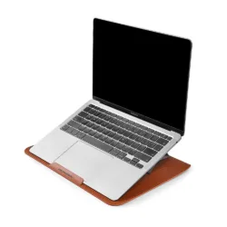 WiWU รุ่น SKIN ULTRA Stand Sleeve - ซองใส่ Laptop/MacBook ขนาด 15" - สี Brown