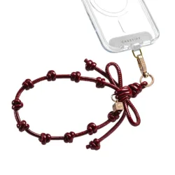 Casetify รุ่น Bow Charm Wristlet - สายคล้องข้อมือ - สี Ruby Red 7 Casetify รุ่น Bow Charm Wristlet - สายคล้องข้อมือ - สี Ruby Red
