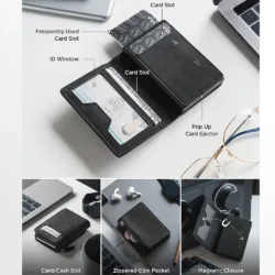 Vulkit รุ่น VC502 Card Holder with Magnetic Closure - กระเป๋าเก็บบัตร - สี Black 11 Vulkit รุ่น VC502 Card Holder with Magnetic Closure - กระเป๋าเก็บบัตร - สี Black