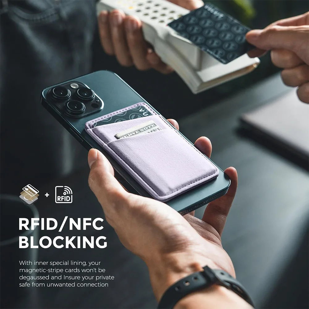 Vulkit รุ่น VPA106 Magnetic Phone Wallet - ที่เก็บบัตรติดหลังมือถือ - สี Violet 5 Vulkit รุ่น VPA106 Magnetic Phone Wallet - ที่เก็บบัตรติดหลังมือถือ - สี Violet - Image 5