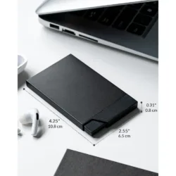 Vulkit รุ่น VC400 Pop up Slim Card Holder - กระเป๋าเก็บบัตร - สี Black 10 Vulkit รุ่น VC400 Pop up Slim Card Holder - กระเป๋าเก็บบัตร - สี Black