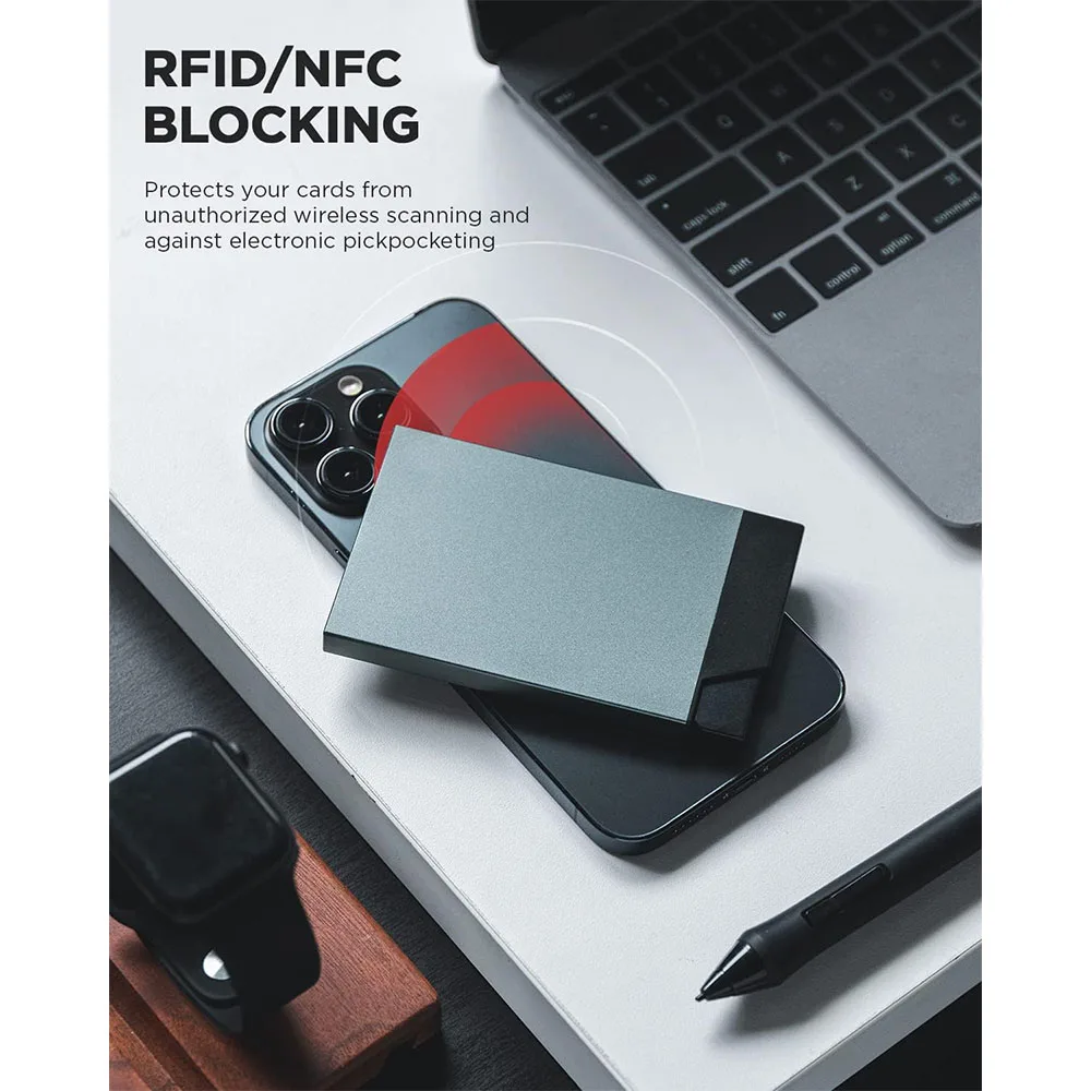 Vulkit รุ่น VC400 Pop up Slim Card Holder - กระเป๋าเก็บบัตร - สี Space Grey 5 Vulkit รุ่น VC400 Pop up Slim Card Holder - กระเป๋าเก็บบัตร - สี Space Grey - Image 5