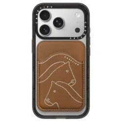 Casetify รุ่น Snappy™ Bioveg Horse Wallet - ที่เก็บบัตรติดหลังมือถือ - สี Tan