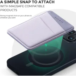 Vulkit รุ่น VPA106 Magnetic Phone Wallet - ที่เก็บบัตรติดหลังมือถือ - สี Violet 11 Vulkit รุ่น VPA106 Magnetic Phone Wallet - ที่เก็บบัตรติดหลังมือถือ - สี Violet