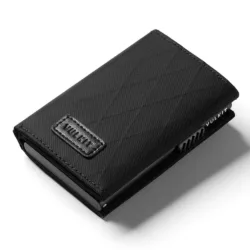 Vulkit รุ่น VC302F Tri-fold Wallet (Large) - กระเป๋าสตางค์ - สี Rhombus-Black