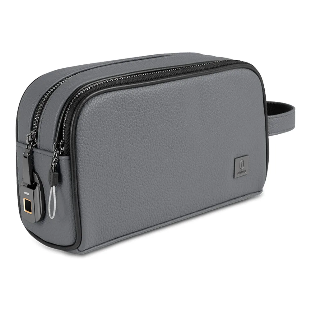 WiWU รุ่น Phantom Fingerprint Lock Pouch Pro - กระเป๋าอเนกประสงค์ - สี Deep Grey 2 WiWU รุ่น Phantom Fingerprint Lock Pouch Pro - กระเป๋าอเนกประสงค์ - สี Deep Grey - Image 2