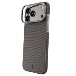 WiWU รุ่น Aramid Armor - เคส iPhone 17 Pro Max - สี Black & Gold