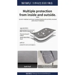 WiWU รุ่น Hali Laptop Sleeve - ซองใส่ Laptop/MacBook ขนาด 16" - สี Black