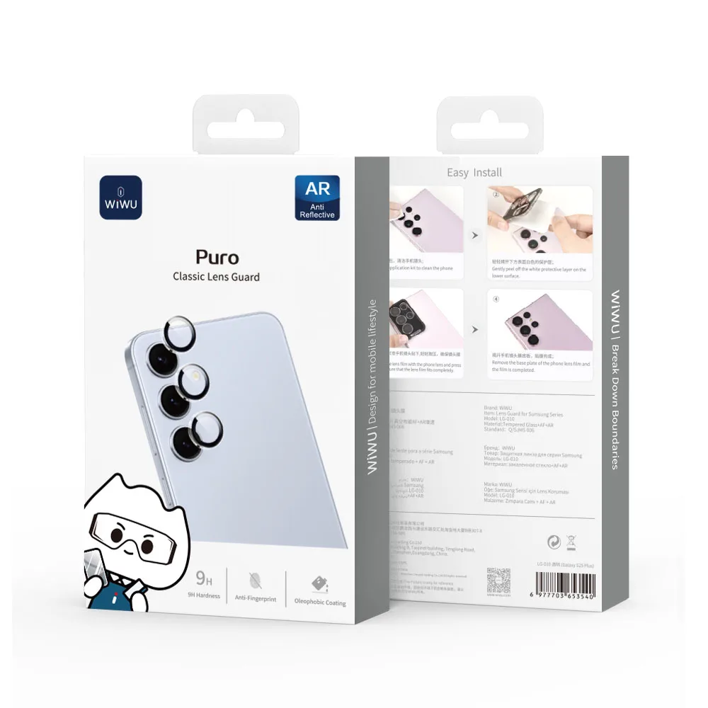 WiWU รุ่น Puro Classic Lens Guard - กระจกเลนส์กล้อง Galaxy S26 / S26 Plus - สี Clear 6 WiWU รุ่น Puro Classic Lens Guard - กระจกเลนส์กล้อง Galaxy S26 / S26 Plus - สี Clear - Image 6