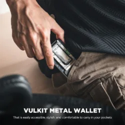 Vulkit รุ่น VCL300 Minimalist Metal Wallet with Money Clip - กระเป๋าเก็บบัตร - สี Black 12 Vulkit รุ่น VCL300 Minimalist Metal Wallet with Money Clip - กระเป๋าเก็บบัตร - สี Black