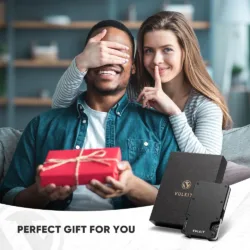 Vulkit รุ่น VCL400 Minimalist Slim Wallet with Money Clip - กระเป๋าเก็บบัตร - สี Black 13 Vulkit รุ่น VCL400 Minimalist Slim Wallet with Money Clip - กระเป๋าเก็บบัตร - สี Black