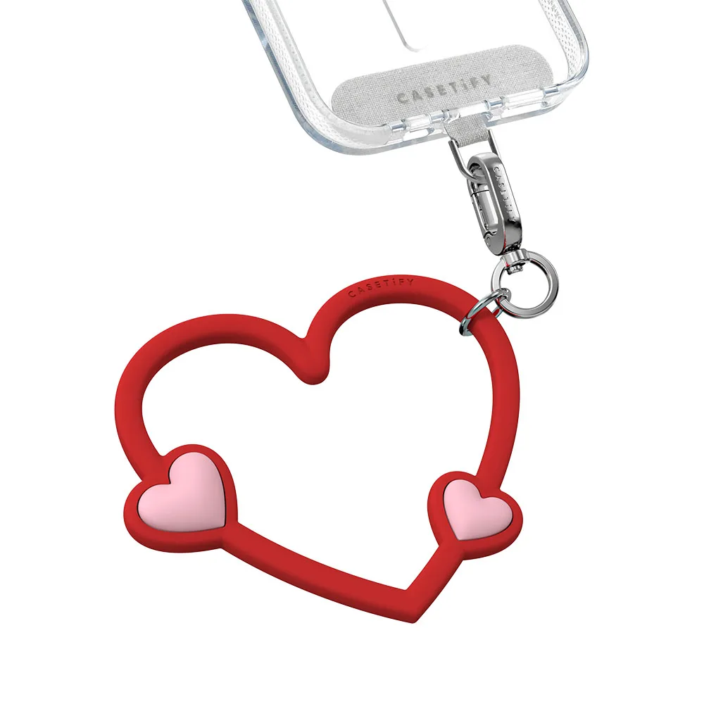 Casetify รุ่น Heart Phone Wristlet - สายคล้องข้อมือ - สี Red Romance 3 Casetify รุ่น Heart Phone Wristlet - สายคล้องข้อมือ - สี Red Romance - Image 3