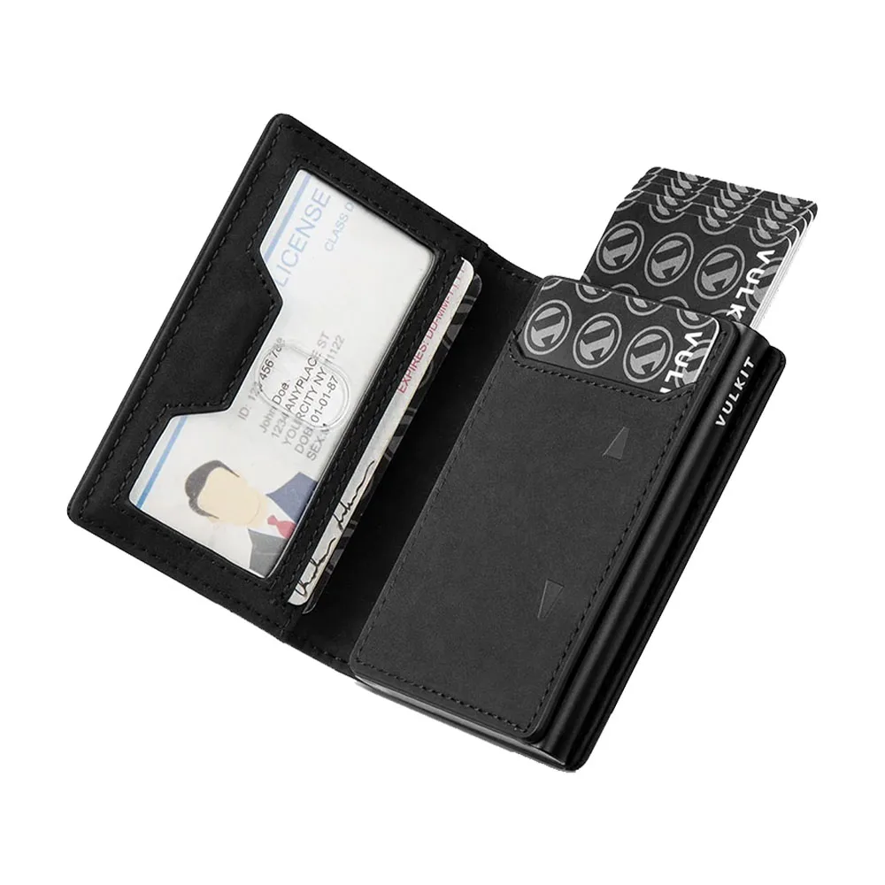 Vulkit รุ่น VC502 Card Holder with Magnetic Closure - กระเป๋าเก็บบัตร - สี Black 1 Vulkit รุ่น VC502 Card Holder with Magnetic Closure - กระเป๋าเก็บบัตร - สี Black