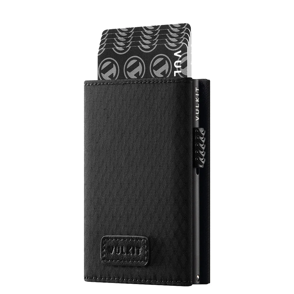 Vulkit รุ่น VC302F Tri-fold Wallet - กระเป๋าสตางค์ - สี Rhombus-Black 1 Vulkit รุ่น VC302F Tri-fold Wallet - กระเป๋าสตางค์ - สี Rhombus-Black