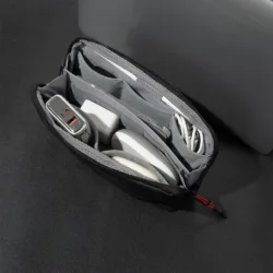 WiWU รุ่น Warriors Tech Pouch X - กระเป๋าใส่อุปกรณ์เสริม - สี Black