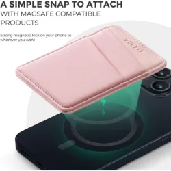 Vulkit รุ่น VPA106 Magnetic Phone Wallet - ที่เก็บบัตรติดหลังมือถือ - สี Pink 10 Vulkit รุ่น VPA106 Magnetic Phone Wallet - ที่เก็บบัตรติดหลังมือถือ - สี Pink