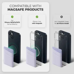 Vulkit รุ่น VPA106 Magnetic Phone Wallet - ที่เก็บบัตรติดหลังมือถือ - สี Violet 14 Vulkit รุ่น VPA106 Magnetic Phone Wallet - ที่เก็บบัตรติดหลังมือถือ - สี Violet