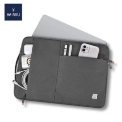 WiWU รุ่น Alpha Slim Sleeve - ซองใส่ Laptop/MacBook ขนาด 14" - สี Gray