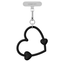 Casetify รุ่น Heart Phone Wristlet - สายคล้องข้อมือ - สี Black Lust