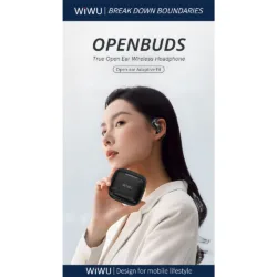 WiWU รุ่น Openbuds O600 - หูฟังไร้สาย - สี Black