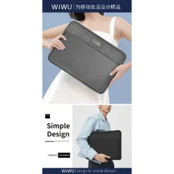 WiWU รุ่น Hali Laptop Sleeve - ซองใส่ Laptop/MacBook ขนาด 16" - สี Black