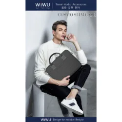 WiWU รุ่น Cosmo Laptop Slim - กระเป๋า Laptop/MacBook ขนาด 13" - สี Grey